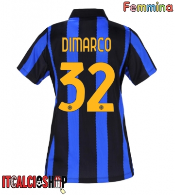 Inter Milan Federico Dimarco #32 Prima Maglia Femmina 2026-27 Manica Corta Inter Milan Federico Dimarco #32 Prima Maglia Femmina 2026-27 Manica Corta